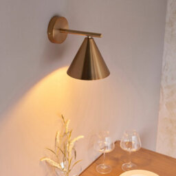 Luminosa Lighting Luminosa Cape Dome Wall Lamp Warm Antique Brass Plate, 1X E14 - thumbnail 5