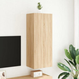 Berkfield Tv Wall Cabinet Sonoma Oak 40.5X30X102 Cm Engineered Wood - thumbnail 3