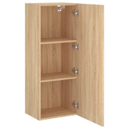 Berkfield Tv Wall Cabinet Sonoma Oak 40.5X30X102 Cm Engineered Wood - thumbnail 6