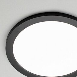 Litecraft Satin Black Magnetic Bezel For 24W Darly Bathroom Flush Ceiling Light - thumbnail 4