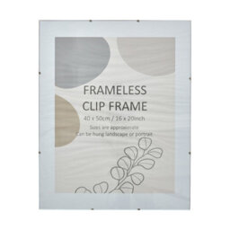 Clear Non-Framed Clip Picture Frame (H)50.5Cm X (W)40.5Cm - thumbnail 1