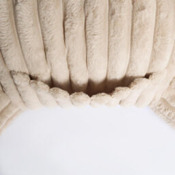 OHS Reading Cushion Faux Fur Fleece Heatable Lumbar Pillow, Natural - One Size - thumbnail 9