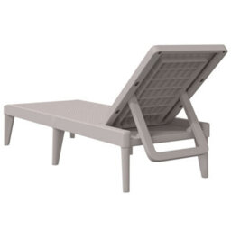 Berkfield Sun Lounger Cappuccino 186X60X29 Cm Pp - thumbnail 6