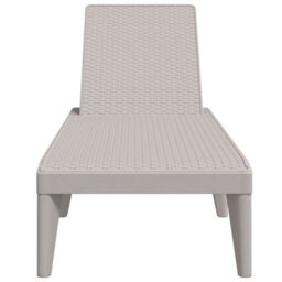 Berkfield Sun Lounger Cappuccino 186X60X29 Cm Pp - thumbnail 4
