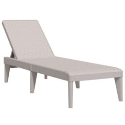 Berkfield Sun Lounger Cappuccino 186X60X29 Cm Pp - thumbnail 2