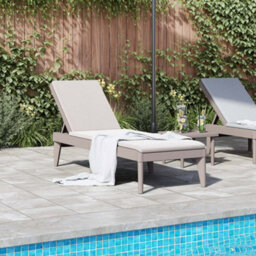 Berkfield Sun Lounger Cappuccino 186X60X29 Cm Pp - thumbnail 3
