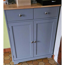 Small Kitchen Sideboard 2 Doors Drawers Storage Cabinet - thumbnail 5