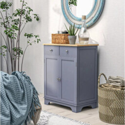 Small Kitchen Sideboard 2 Doors Drawers Storage Cabinet - thumbnail 1