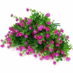 6 Bundles Artificial Flowers Fake Plant Garden Wedding Indoor Outdoor Home Decor - thumbnail 2