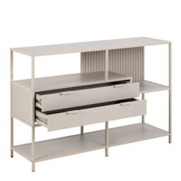 Wyld Haus Fort Worth Grey Storage Unit With 2 Drawers And 3 Shelves - thumbnail 5