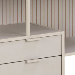 Wyld Haus Fort Worth Grey Storage Unit With 2 Drawers And 3 Shelves - thumbnail 6