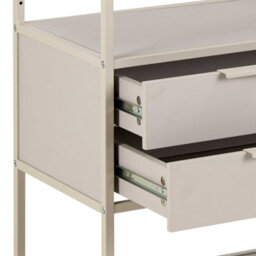 Wyld Haus Fort Worth Grey Storage Unit With 2 Drawers And 3 Shelves - thumbnail 7