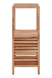 Premier Housewares Maison By Premier Two Tier Walnut Wood Bathroom Shelf Unit - thumbnail 3