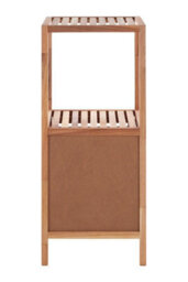 Premier Housewares Maison By Premier Two Tier Walnut Wood Bathroom Shelf Unit - thumbnail 4