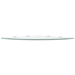 Vidaxl Corner Shelves 2 Pcs With Chrome Supports Glass Clear 45X45 Cm - thumbnail 4