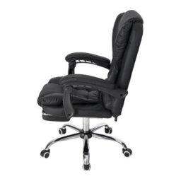 Living And Home Swivel & Height Adjustable Black Pvc Office Chair With Seven-Point Massage - thumbnail 4
