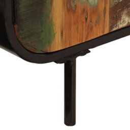 Berkfield Sideboard 140X35X70 Cm Solid Wood Reclaimed And Metal - thumbnail 6