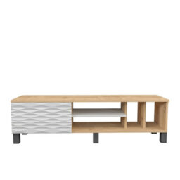 Decorotika Olyo Tv Stand Tv Unit For Tvs Up To 64 Inch Sapphire Oak And White - thumbnail 5