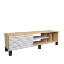 Decorotika Olyo Tv Stand Tv Unit For Tvs Up To 64 Inch Sapphire Oak And White - thumbnail 4