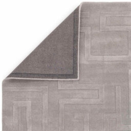 Handmade Modern Silver Abstract Wool Easy To Clean Rug For Living Room & Bedroom-120Cm X 170Cm - thumbnail 4