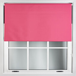Furnished Blackout Roller Blinds - Fuchsia Pink Trimmable Blind For Windows And Doors (W)190Cm (L)210Cm