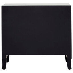 Orsina Luxurious 4 Drawer Chest, Mirrored Finish Sturdy Chest For Livingroom, Cut Glass Handles Bedroom Chest - thumbnail 4