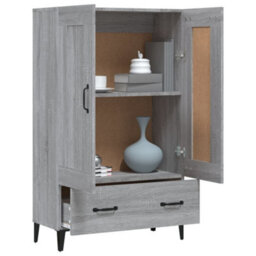 Berkfield Highboard Grey Sonoma 70X31X115 Cm Engineered Wood - thumbnail 4