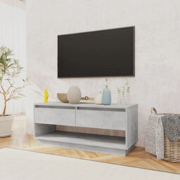Walplus Tv Cabinet Concrete Grey 102X41X44 Cm Engineered Wood - thumbnail 3