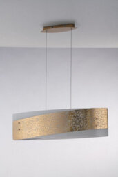 Luminosa Lighting Luminosa Paris 4 Light Straight Bar Pendant Ceiling Light Gold 75X20Cm - thumbnail 2