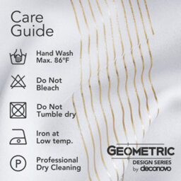 Deconovo Blackout Eyelet Curtains Thermal Insulated Gold Wave Line Foil Printed Curtains For Bedroom 46X72 Inch Silver Grey - thumbnail 7
