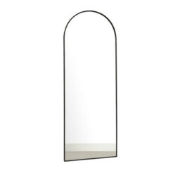 Melody Maison Large Black Arched Leaner Mirror 150Cm X 60Cm - thumbnail 6
