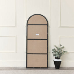 Melody Maison Large Black Arched Leaner Mirror 150Cm X 60Cm - thumbnail 5