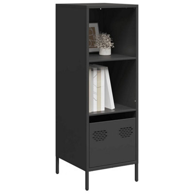 Berkfield Highboard Black 35X39X103.5 Cm Steel - image 1