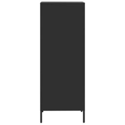 Berkfield Highboard Black 35X39X103.5 Cm Steel - thumbnail 6