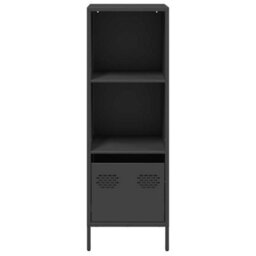 Berkfield Highboard Black 35X39X103.5 Cm Steel - thumbnail 5