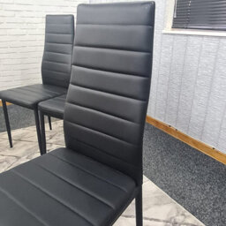 Kitchen Dining Chairs X6 Black Faux Leather Chairs Furnitur, Kosy Koala - thumbnail 8