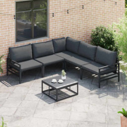 Walplus Garden Sofa Set Anthracite Steel - thumbnail 3