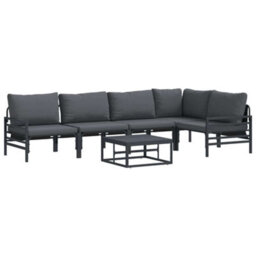 Walplus Garden Sofa Set Anthracite Steel - thumbnail 2