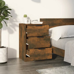 Berkfield Bedside Cabinet Smoked Oak 40X36X65 Cm - thumbnail 3