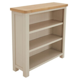 The Furniture Market Marbury Putty Grey Painted Small Low Bookcase - thumbnail 5