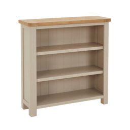 The Furniture Market Marbury Putty Grey Painted Small Low Bookcase - thumbnail 4