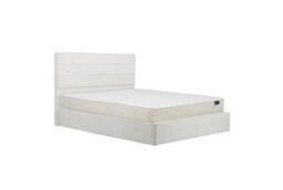 King Size Ottoman Bed Frame & Sleepsoul Mattress White Boucle Birlea Lucas - thumbnail 3