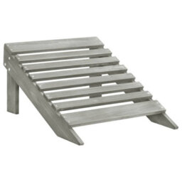 Vidaxl Garden Chair With Ottoman Wood Grey - thumbnail 5