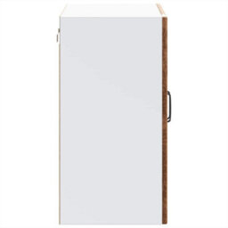 Berkfield Kitchen Wall Cabinet With Glass Door Lucca Old Wood Engineered Wood - thumbnail 8