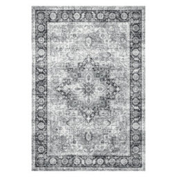 Persian Chenille Grey Traditional Medium Rug, (L)170Cm X (W)120Cm - thumbnail 1