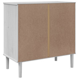 Walplus Sideboard Senja Rattan Look White 80X40X80 Cm Solid Wood Pine - thumbnail 8