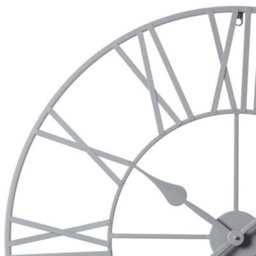 Eos - Skeleton Wall Clock With Roman Numerals - 80X80Cm - (Silver Foiled) - thumbnail 3