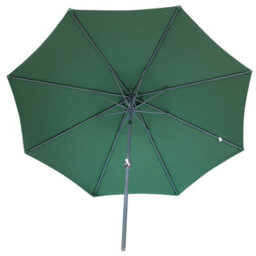 VRUC 2.7M Green Outdoor Parasol - Crank Up & Tilt Garden Parasol Umbrella And Base - thumbnail 3