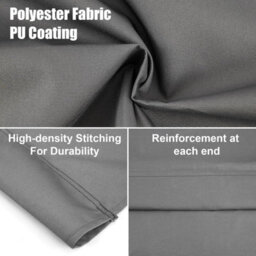 Garden Swing Seat Cover For Two And Three People, Waterproof Thick (600D) - 138 X 50 Cm, Grey. - thumbnail 5