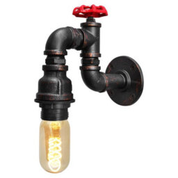 Long Life Lamps Company Industrial Vintage Water Pipe Wall Lamp M0162 - thumbnail 1